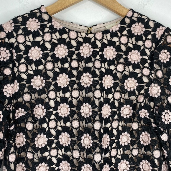 Kate Spade Dress 00 Lace Crochet Overlay Daisy Boho Preppy Holiday Formal Church - Picture 2 of 11